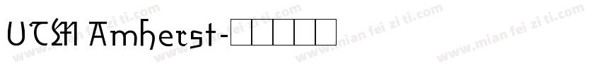 UTM Amherst字体转换